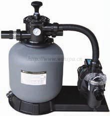 Fibre sand filter with pump combination